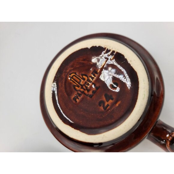 Vintage Pfaltzgraff USA Brown Drip Glaze Gourmet Open Creamer & Sugar Bowl Set - Picture 11 of 11